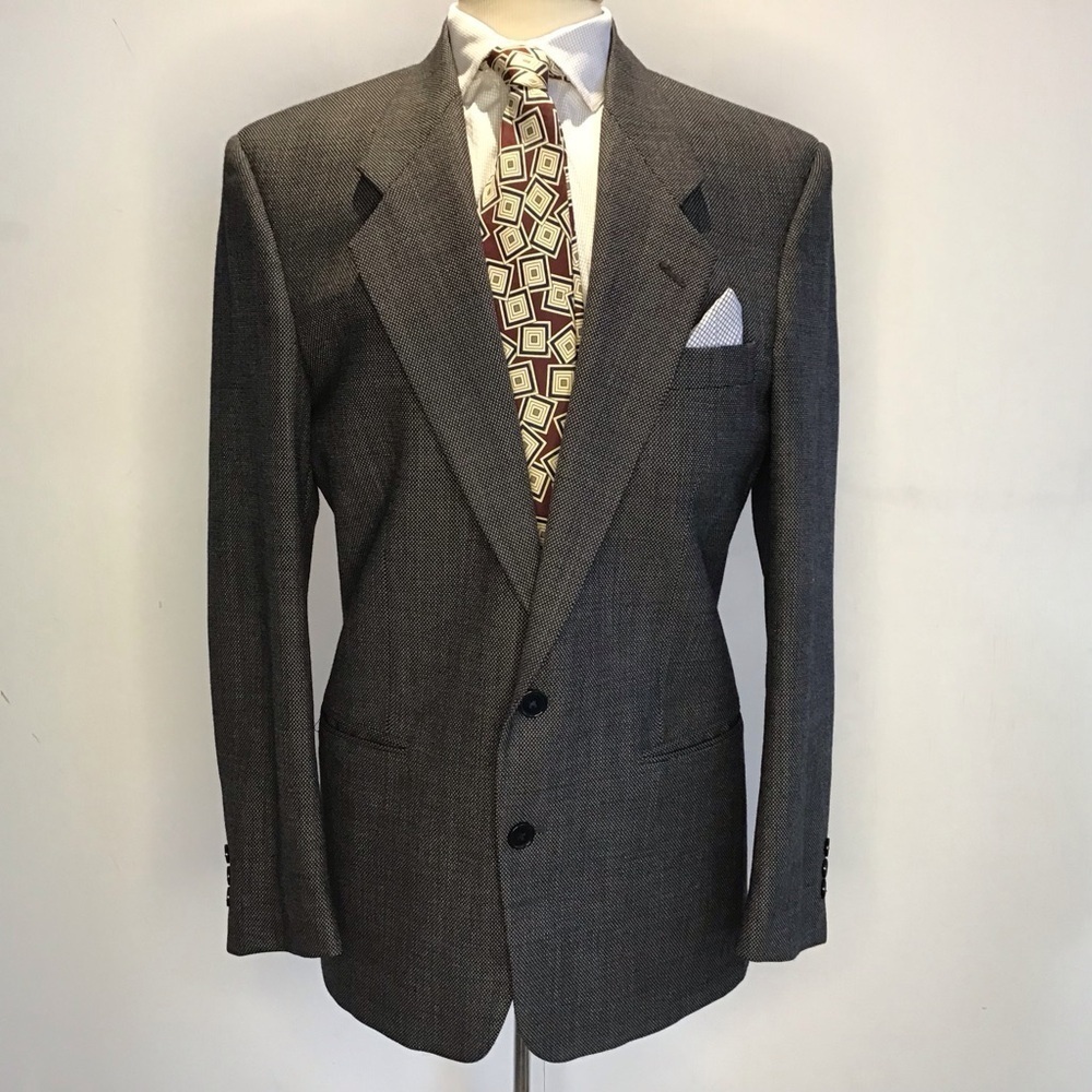 Barneys Vintage 70’s Union Made 100% Wool Sport Coat two Btn Tailored Fit 40 Reg